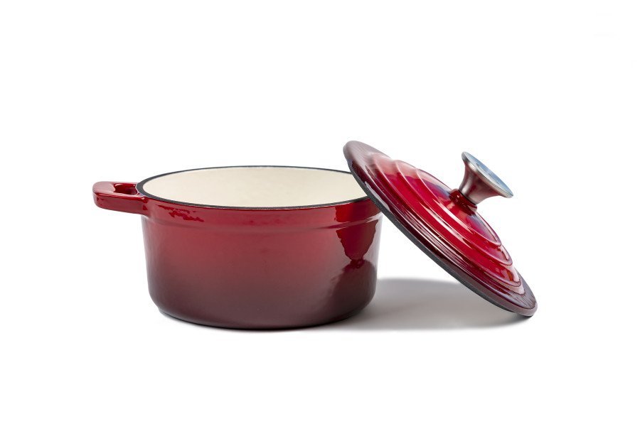 Image for Set vase fonta emailta, 7 piese,Rosu