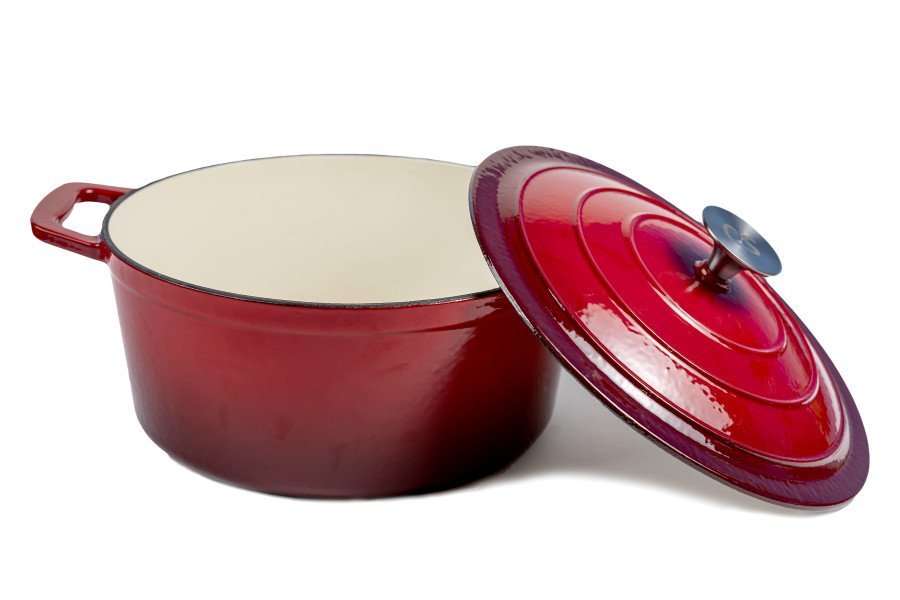 Image for Set vase fonta emailta, 7 piese,Rosu