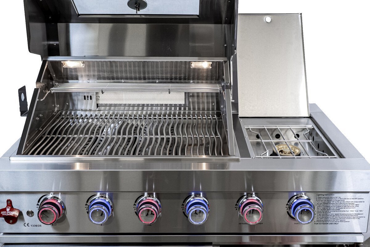 Bucatarie modulara de exterior din inox blat Quart