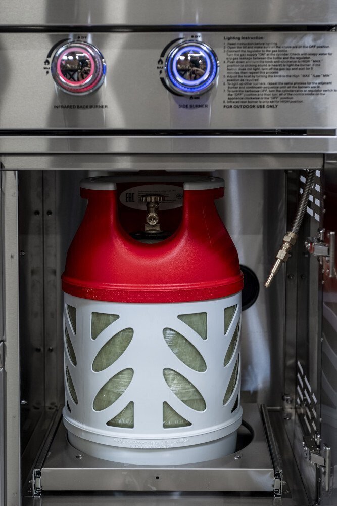 Bucatarie modulara de exterior din inox blat Quart