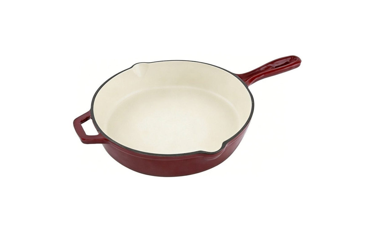 Tigaie din fonta, rosie 26 cm