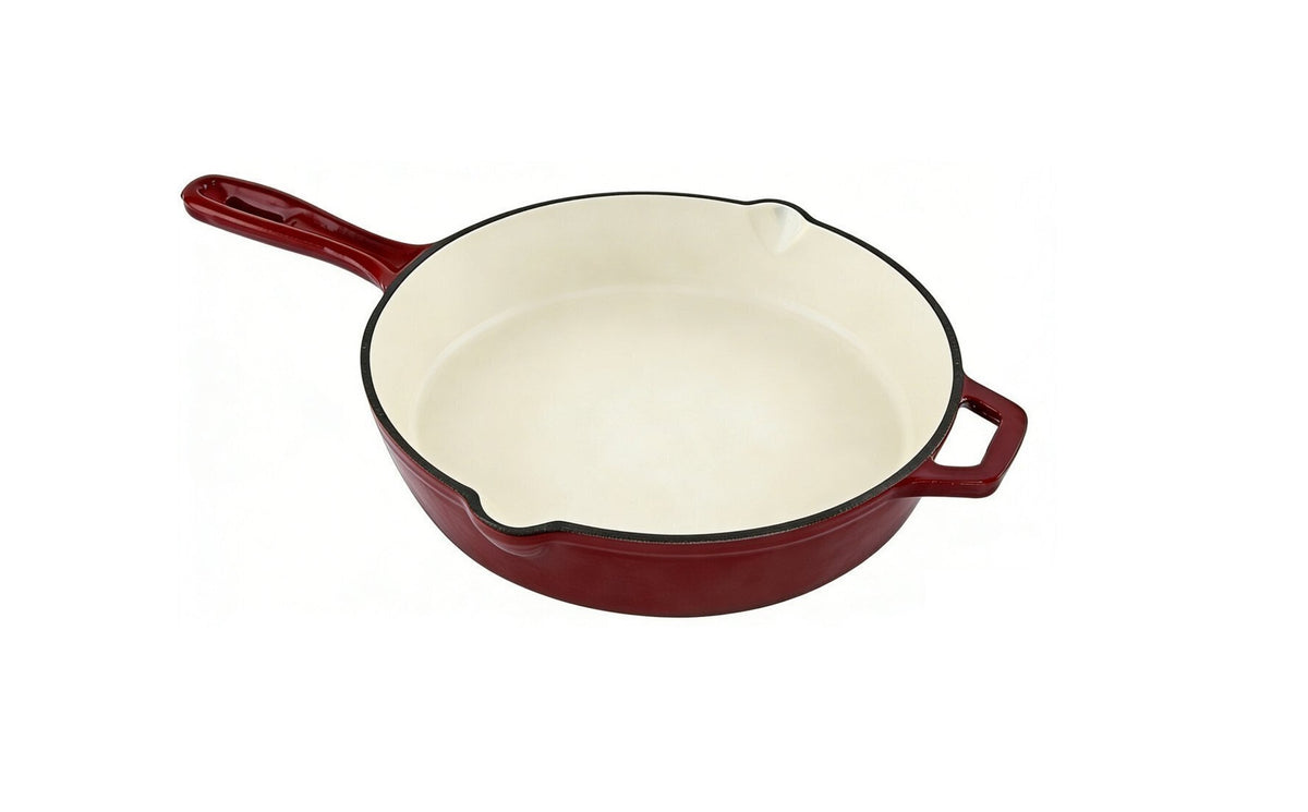Tigaie din fonta, rosie 26 cm - imagine produs