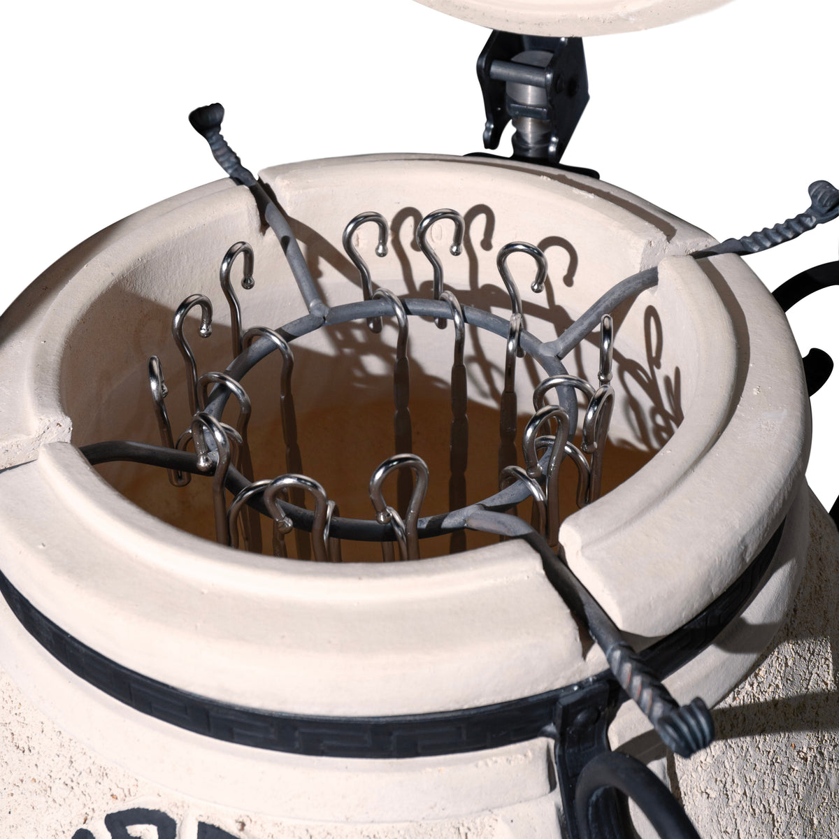 Tandoor "Aladin Mini" cu capac rapatabil-rotativ, complect cu suport pt tandoor