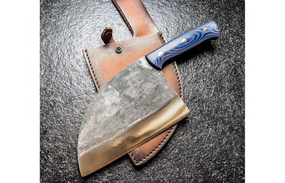 Satâr sârbesc Samura Mad Bull albastru 7"/180mm, AUS-8 HRC-59