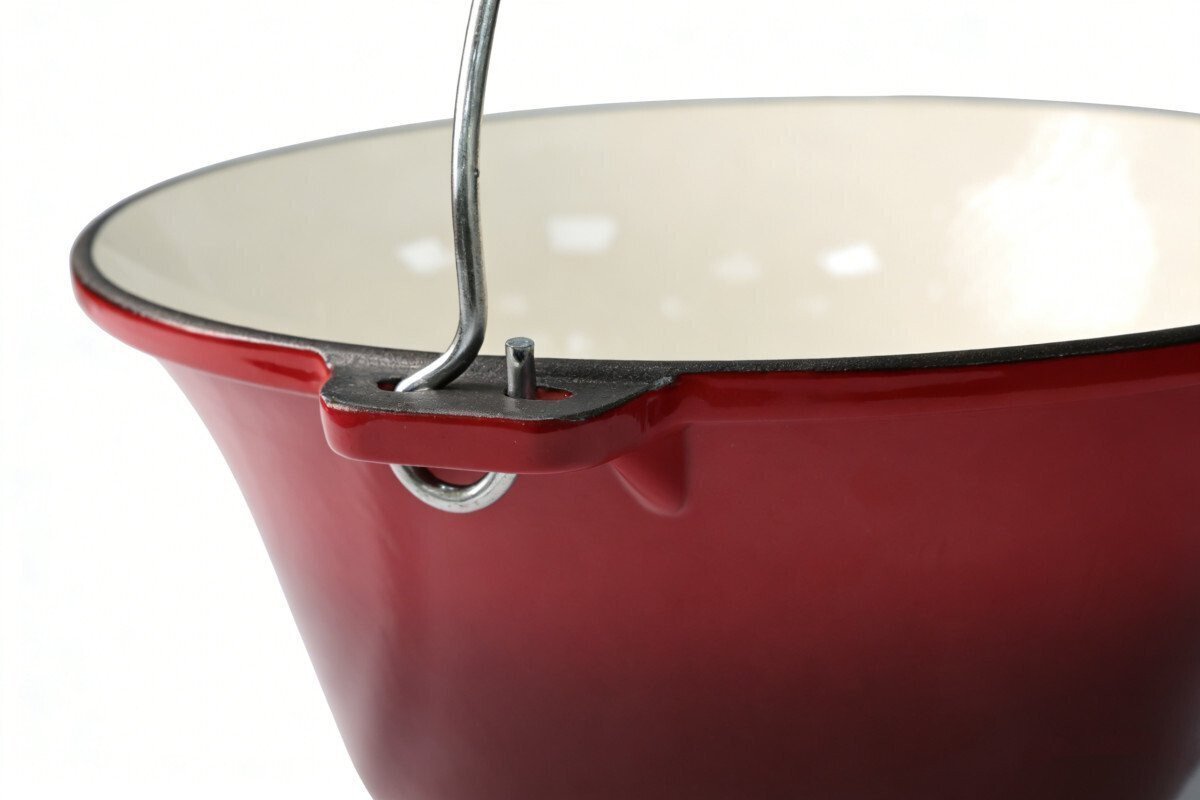 Ceaun din fonta emailata 7.2 L, rosu - imagine produs