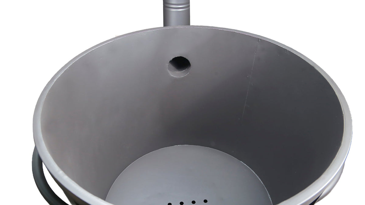 Soba cu cos de fum pentru ceaun 100L
