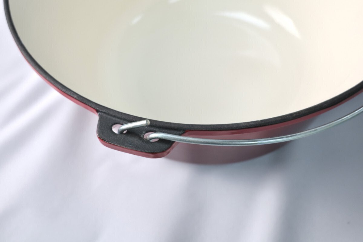 Ceaun din fonta emailata 7.2 L, rosu - imagine produs