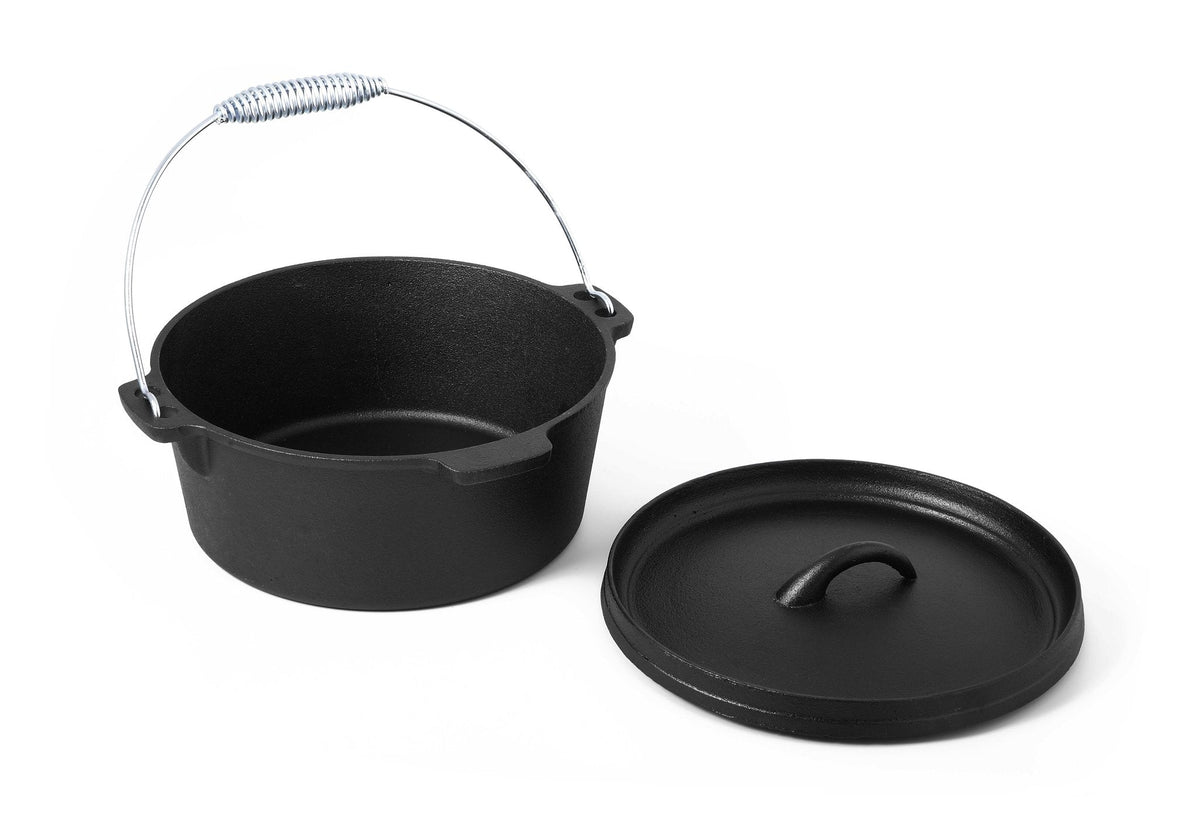 Image for Set vase din fonta BBQ&Grill in lada din lemn, 9buc