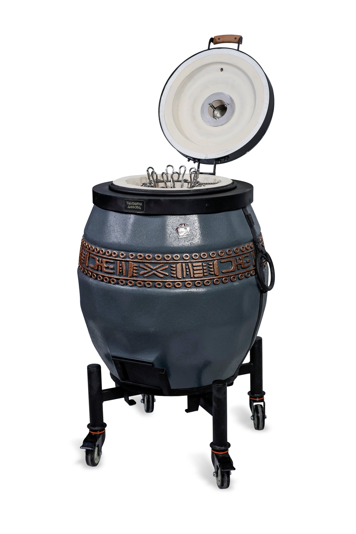 Tandoor izolat Sarmat culoare gri cu capac rabatabil