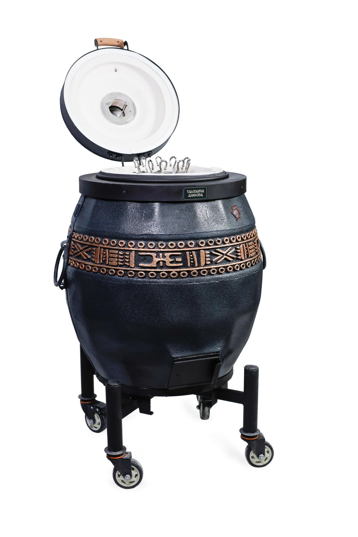 Tandoor izolat Sarmat culoare grafit cu capac rabatabil