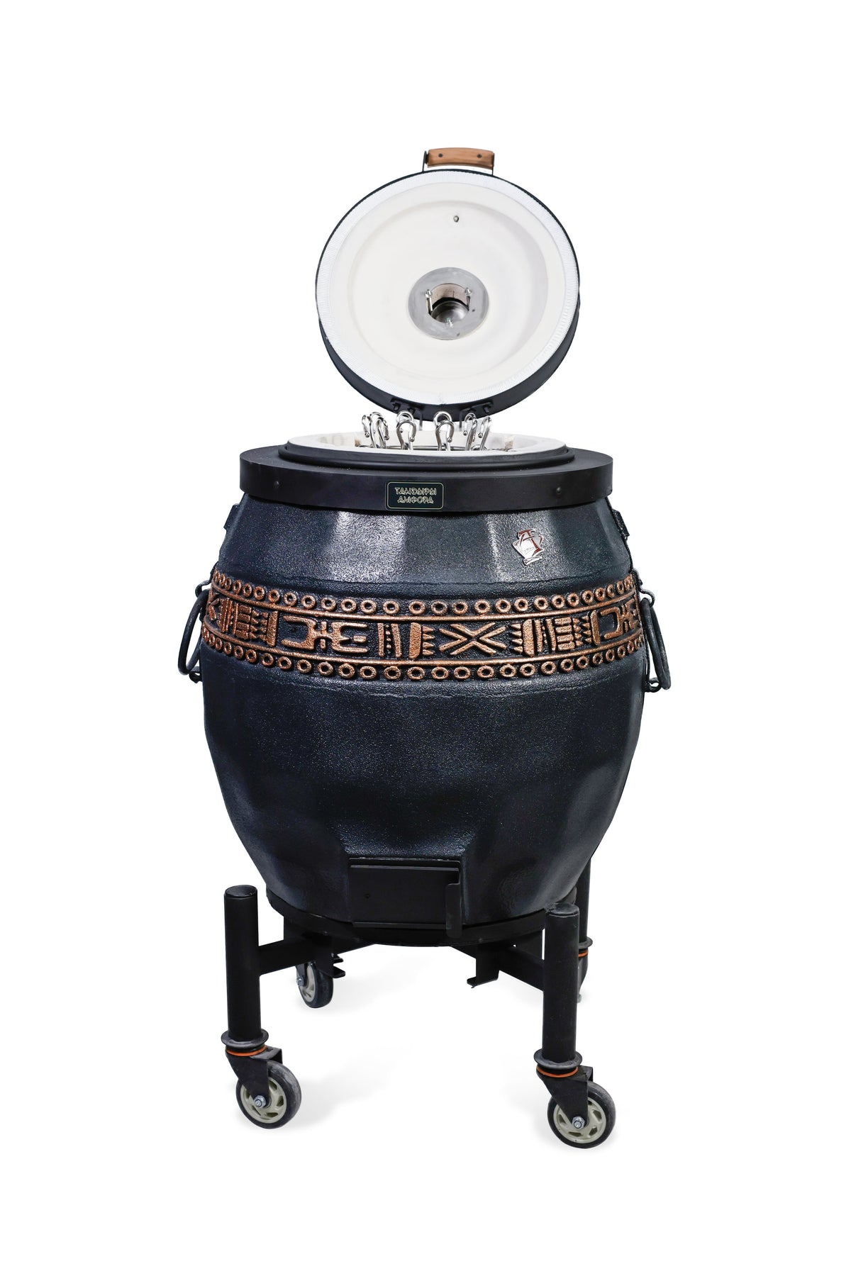 Tandoor izolat Sarmat culoare grafit cu capac rabatabil