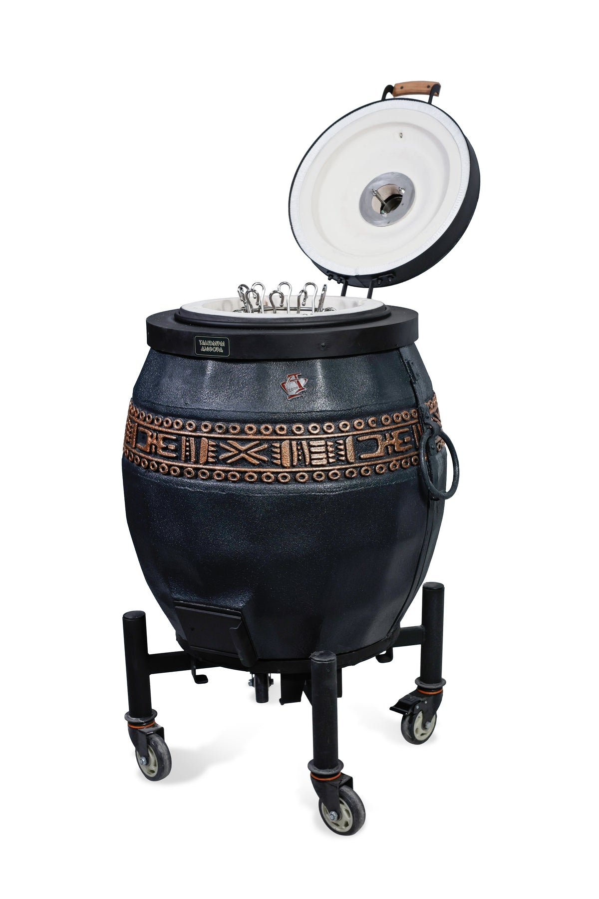 Tandoor izolat Sarmat culoare grafit cu capac rabatabil