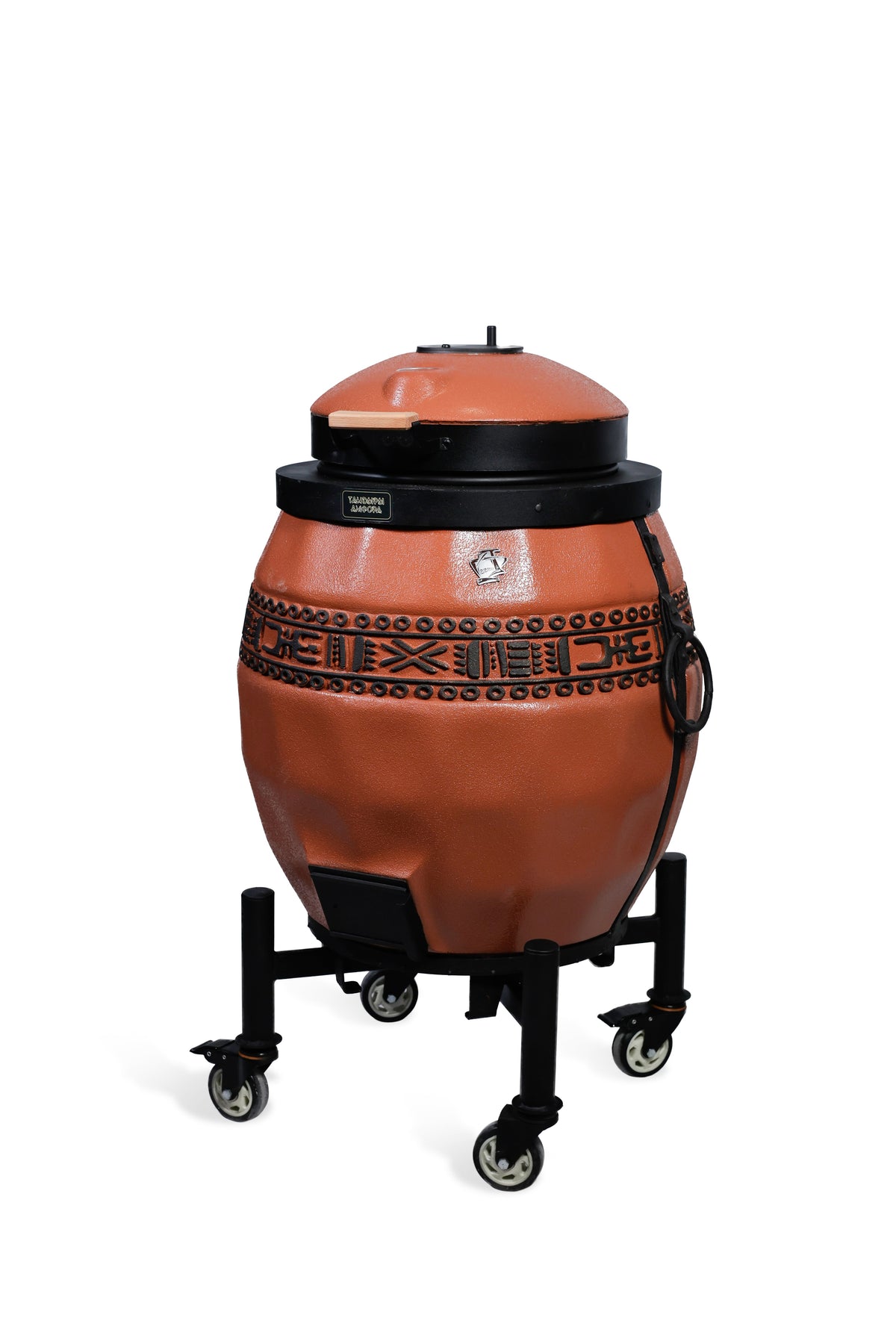 Tandoor izolat Sarmat culoare teracotte cu capac rabatabil