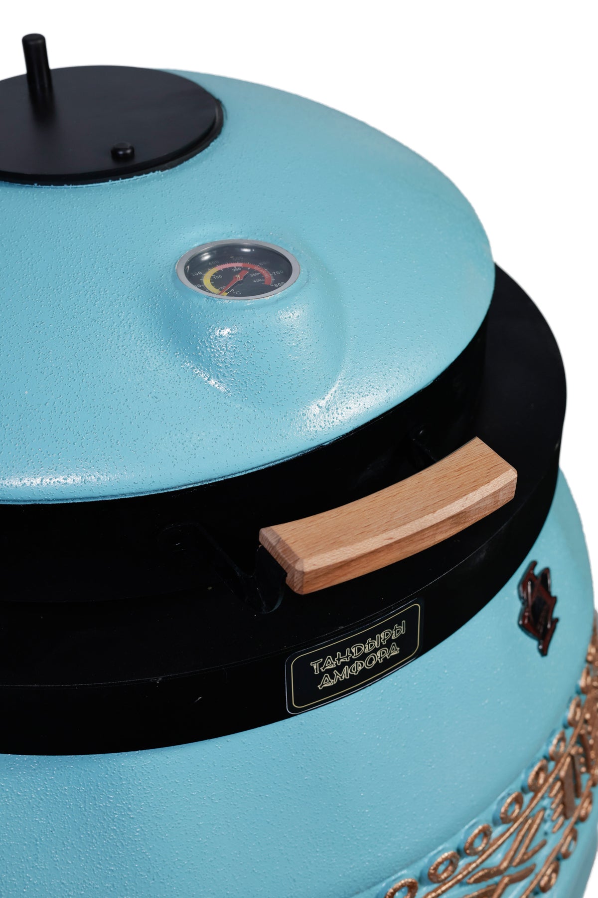 Tandoor izolat Sarmat culoare tiffany cu capac rabatabil