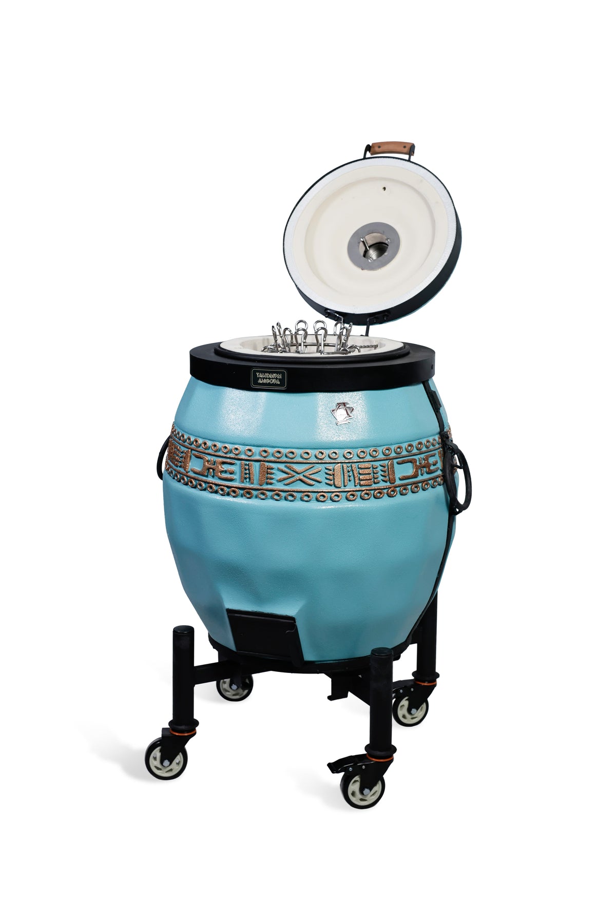 Tandoor izolat Sarmat culoare tiffany cu capac rabatabil