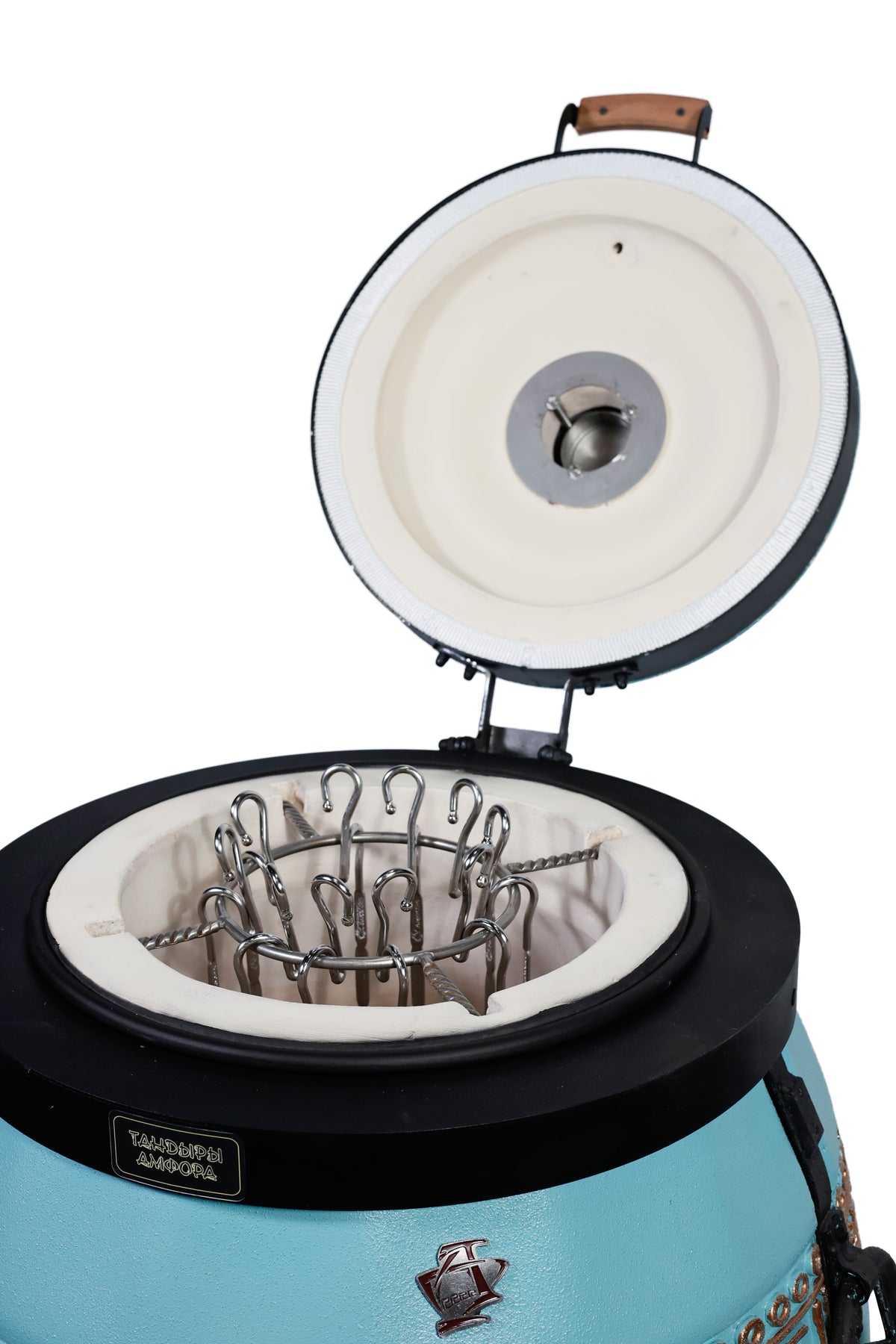 Tandoor izolat Sarmat culoare tiffany cu capac rabatabil