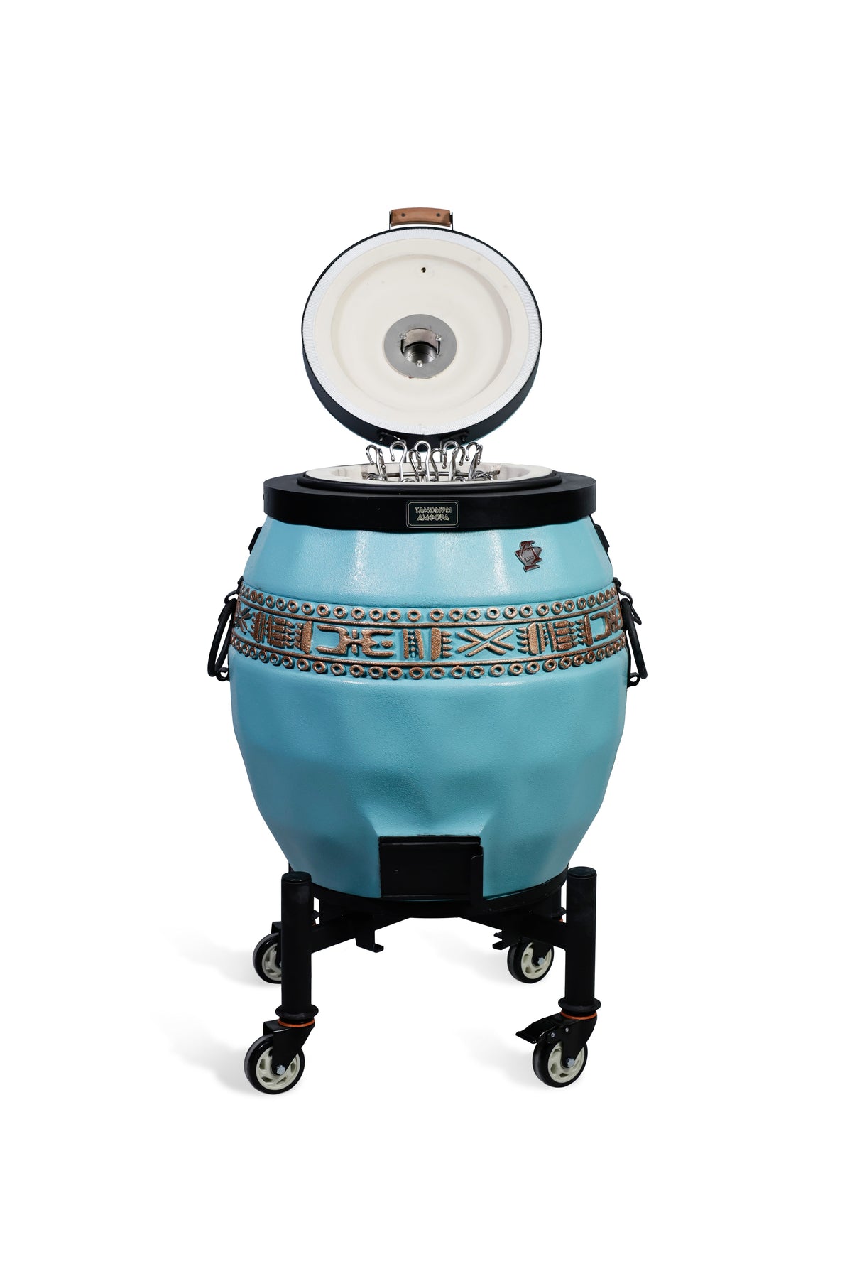 Tandoor izolat Sarmat culoare tiffany cu capac rabatabil