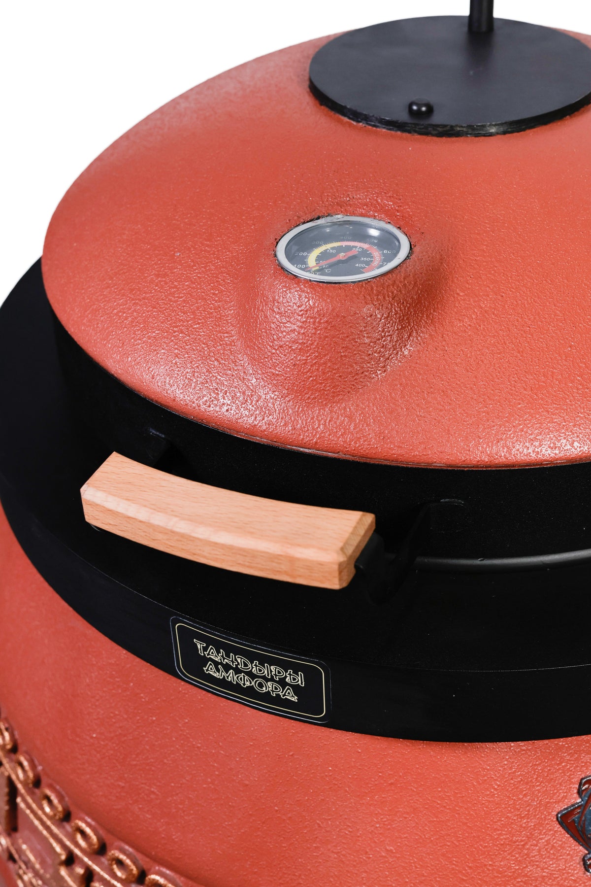 Tandoor izolat Sarmat culoare teracotte cu capac rabatabil - imagine produs