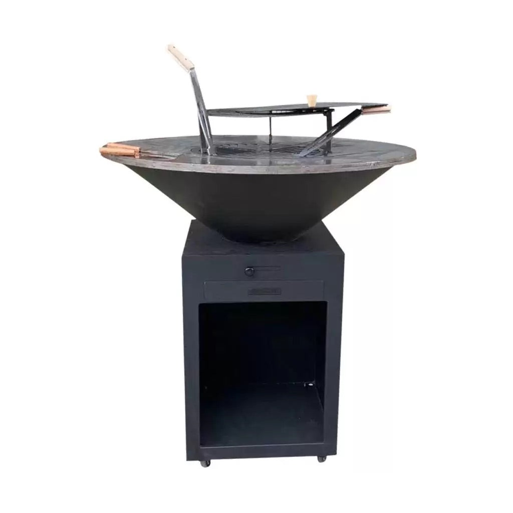 Gratar pe lemne D1000*H1000mm, greutatea 115kg, negru