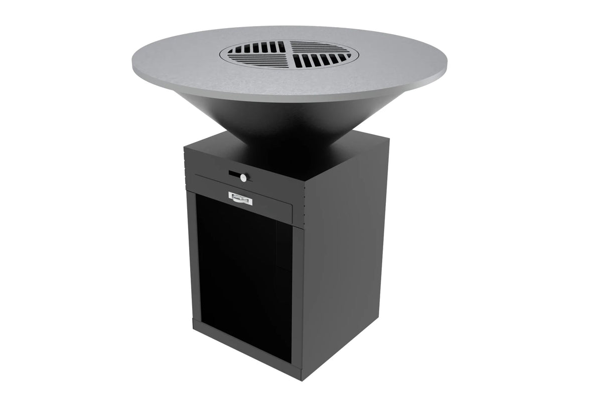 Gratar pe lemne D1000*H1000mm, greutatea 115kg, negru