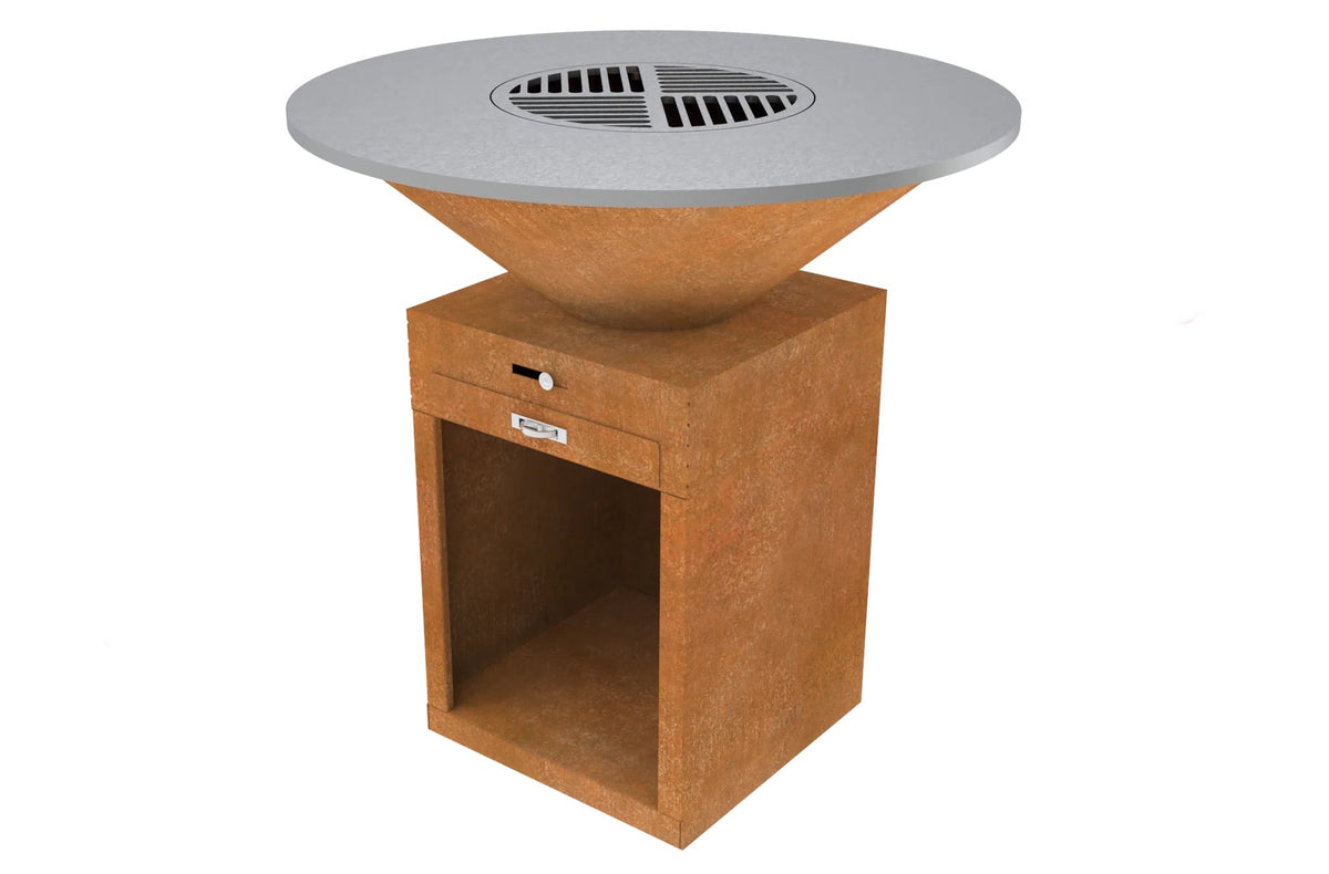 Gratar pe lemne D1000*H1000mm, greutatea 105kg, rustic