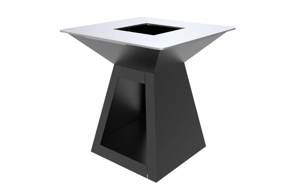 Gratar pe lemne L1000*W1000*H900mm, greutatea 125kg, negru