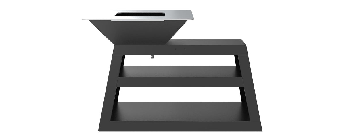 Gratar pe lemne L1300*D1000*H900mm, greutatea 180kg, negru