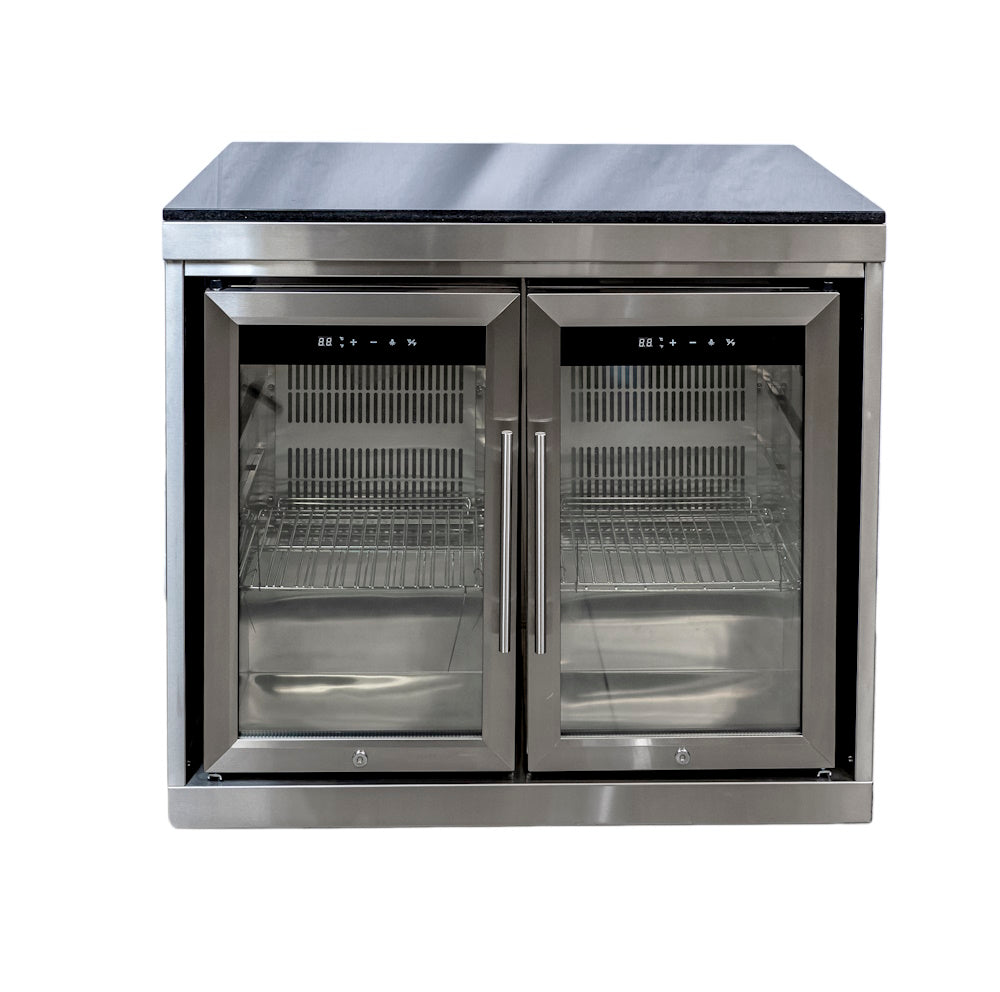 Bucatarie modulara de exterior din inox blat Quart