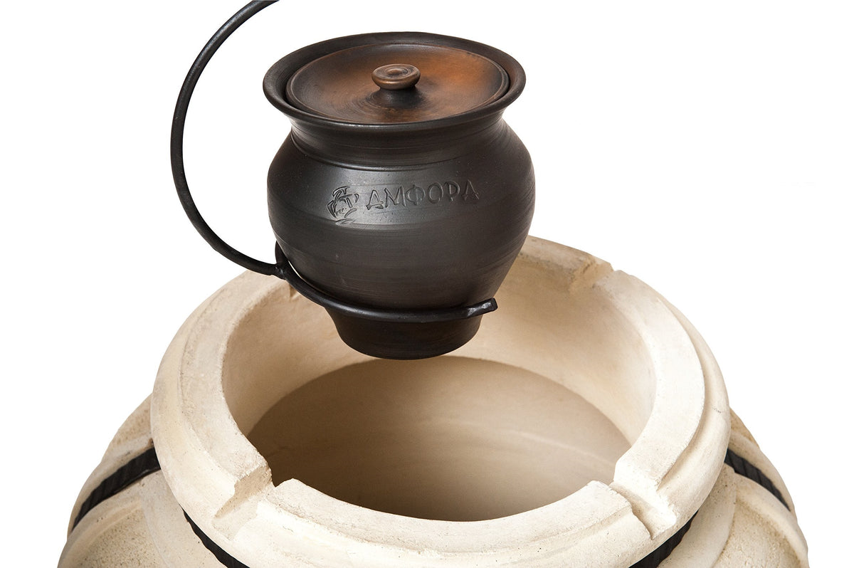 Oala ceramica  2L cu capac pentru inabusire