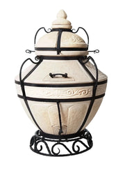 Tandoor Aladin cu capac rabatabil complect cu suport pt tandoor