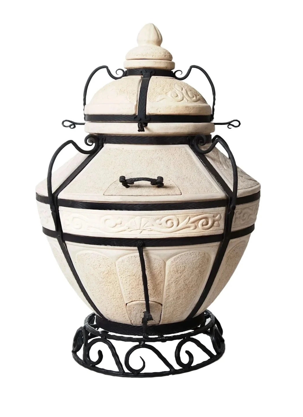 Tandoor Aladin cu capac rabatabil complect cu suport pt tandoor