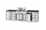 Bucătărie modulară Char-Broil Ultimate 3200 cu compartiment pentru coș de gunoi, 3 sertare și modul organizator cu 3 sertare