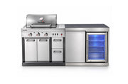 Bucătărie modulară de exterior Char-Broil Ultimate 3200 cu grătar TRU-Infrared și modul cu o ușă și frigider incorporabil