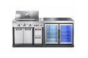 Bucătărie modulară de exterior Char-Broil Ultimate 3200 cu grătar TRU-Infrared și modul cu două frigidere incorporate