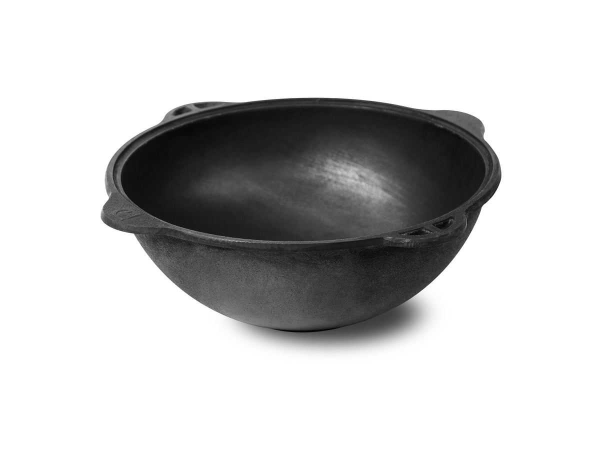 Ceaun din fontă 10L cu capac (fund plat)