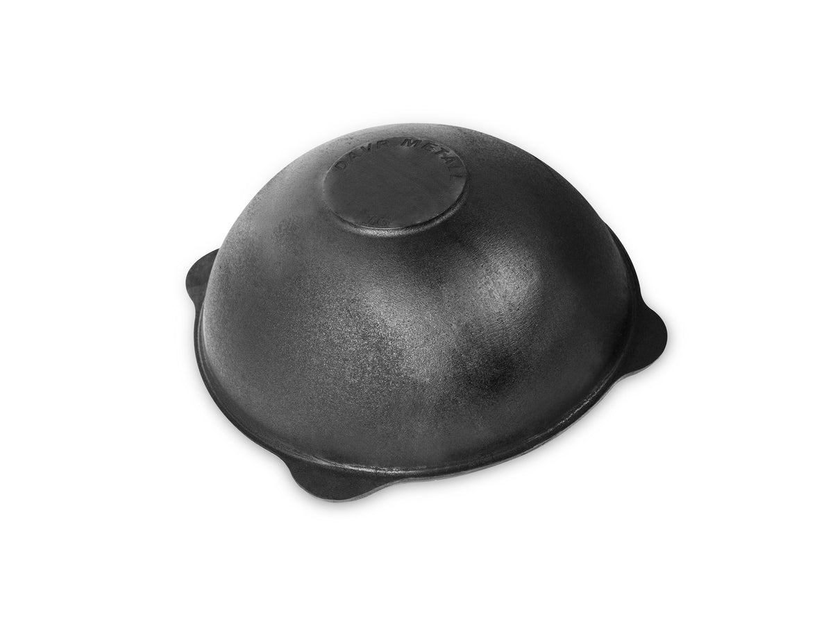 Ceaun din fontă 16L cu capac (fund plat)