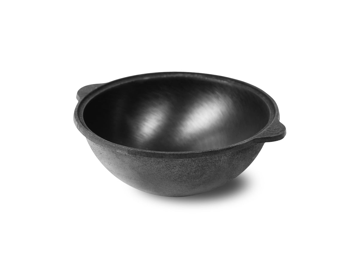 Ceaun din fontă 3,5L cu capac (fund plat)