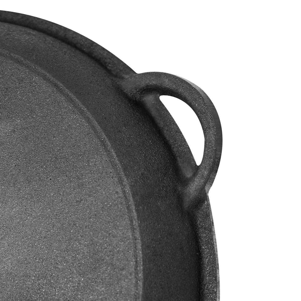 Ceaun din fontă uzbec cu capac-tigaie 6L (fund rotund)