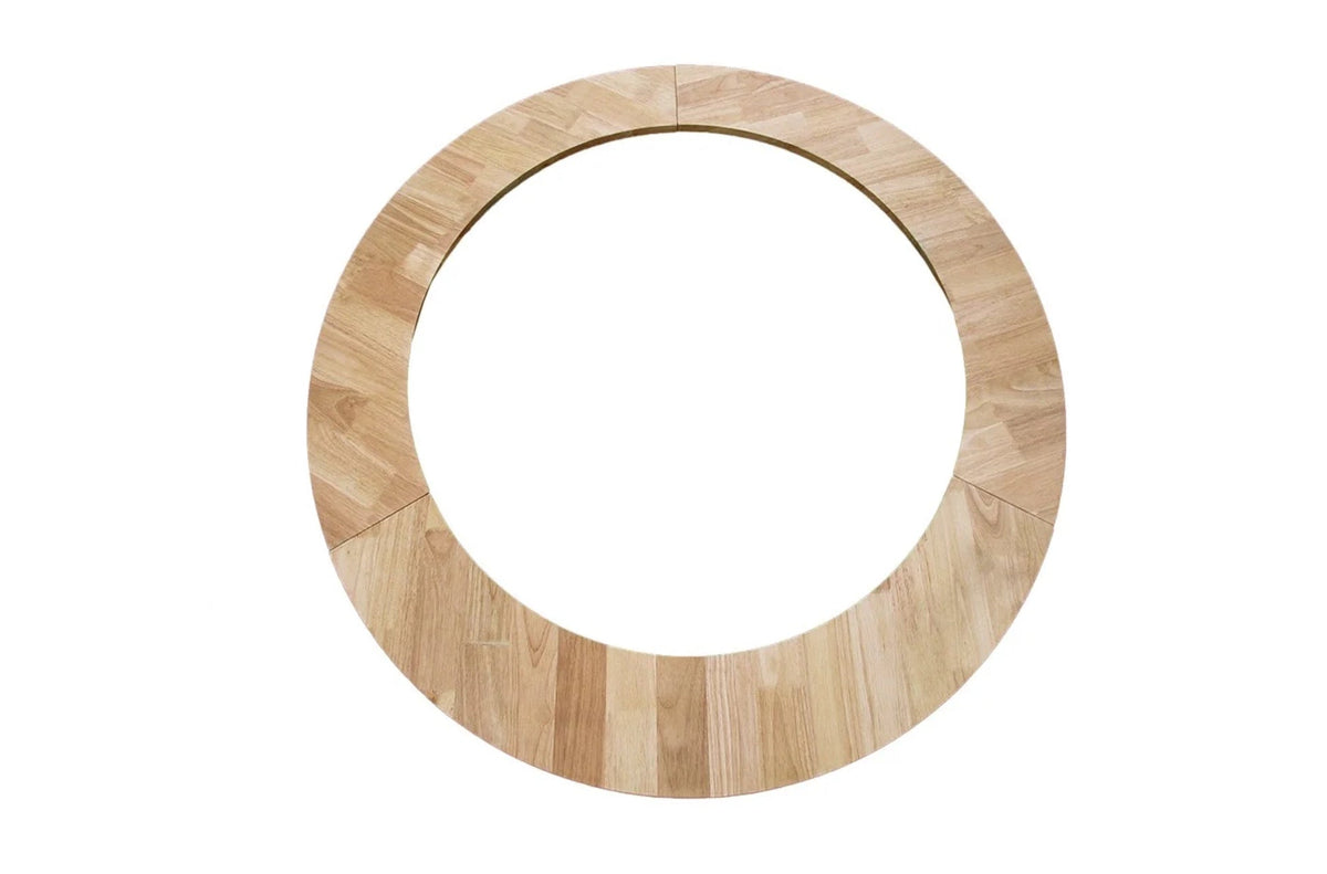 Masa rotunda cu inele din lemn, diametru 1400 mm, latimea 180 mm, greutatea 10 kg