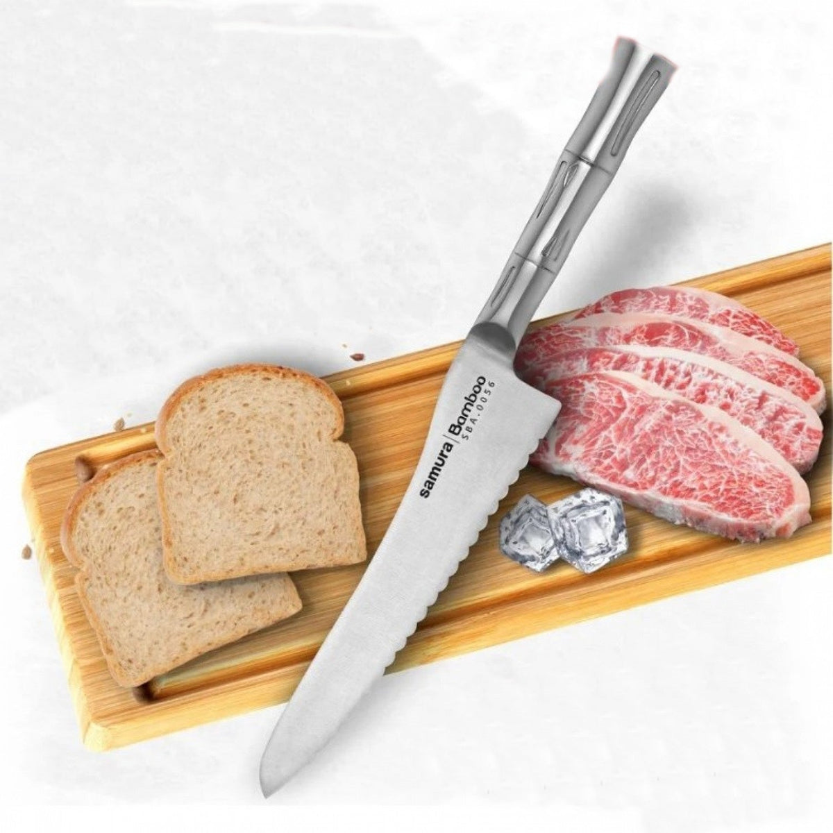 Cuțit Samura Bamboo p/u produse congelate 7.4"/188mm, AUS-8 HRC 58