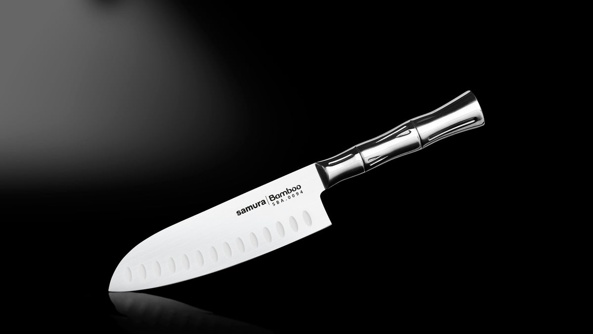 Cuțit Samura Bamboo Santoku 6.3"/160mm, AUS-8 HRC-58