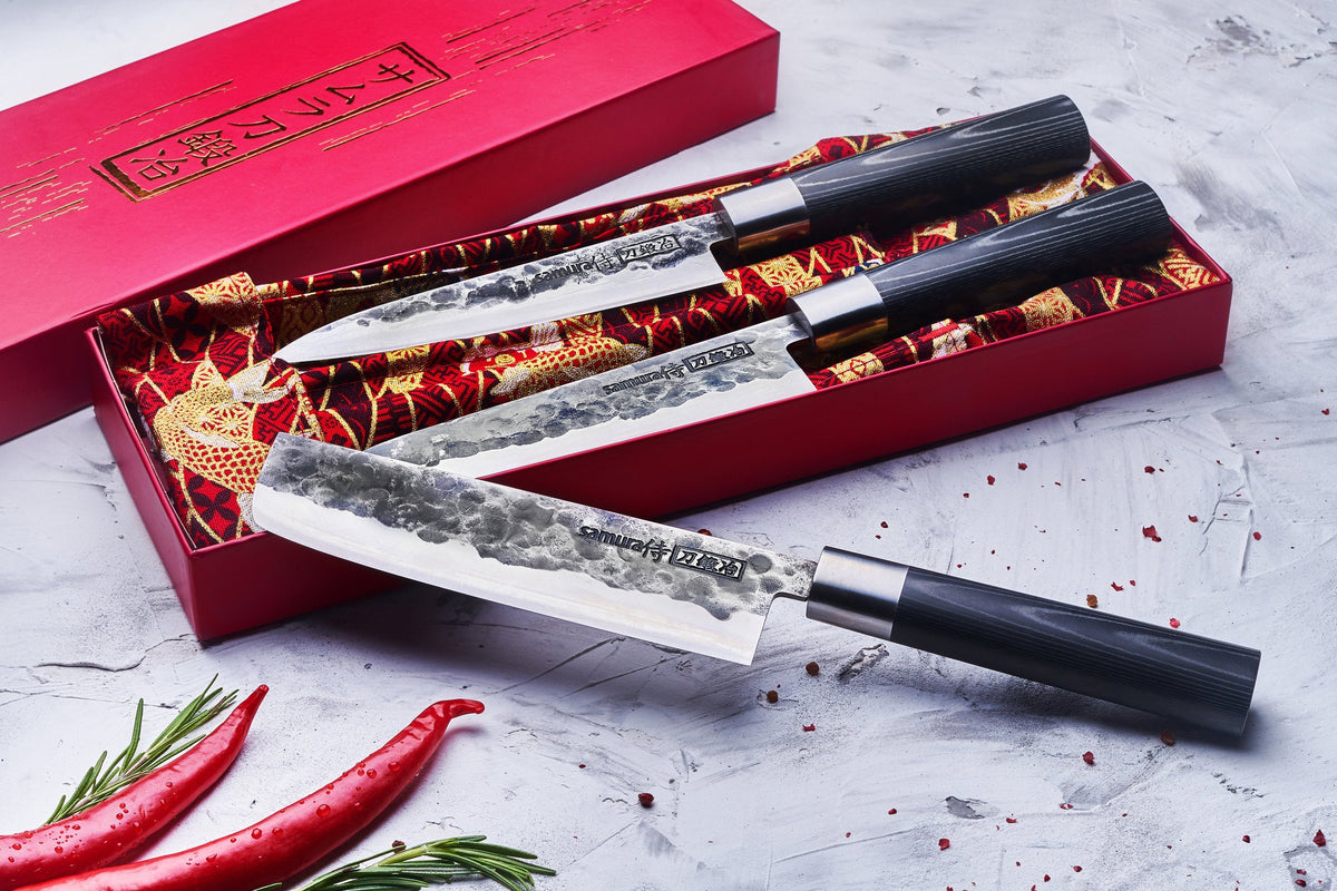 Set cuțite Samura Blacksmith 3 buc. AUS-10 HRC-58