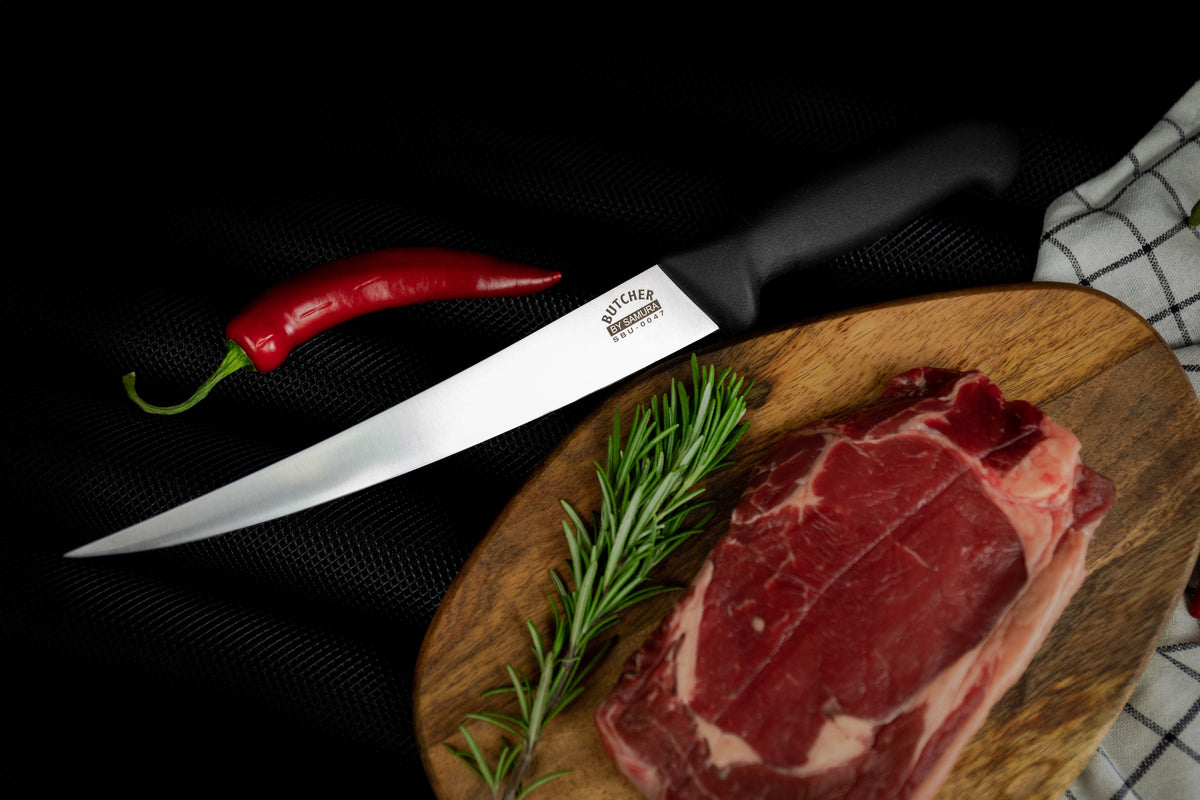 Cuțit Samura Butcher feliator 8.8"/223mm,  AUS-8 HRC-58