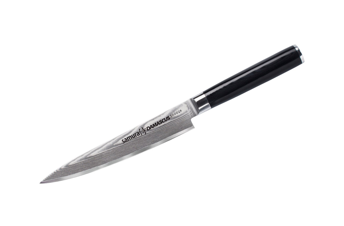 Cuțit universal Samura Damascus 150mm, oțel Damasc VG-10 67 de straturi, HRC-61