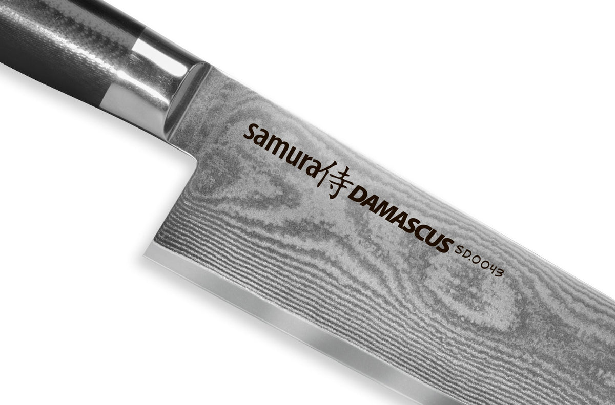 Cuțit Nakiri Samura Damascus, 6/167mm, oțel Damasc VG-10 cu 67 de straturi, HRC-61