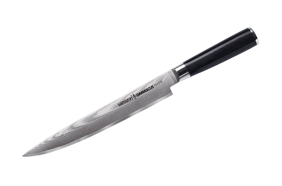 Cuțit p/u feliat Samura Damascus 9.0/230mm, oțel Damasc VG-10 cu 67 de straturi, HRC-61