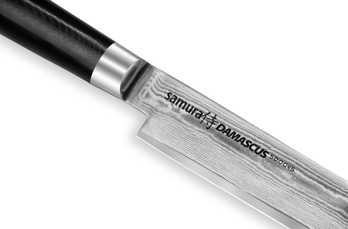 Cuțit p/u feliat Samura Damascus 9.0/230mm, oțel Damasc VG-10 cu 67 de straturi, HRC-61