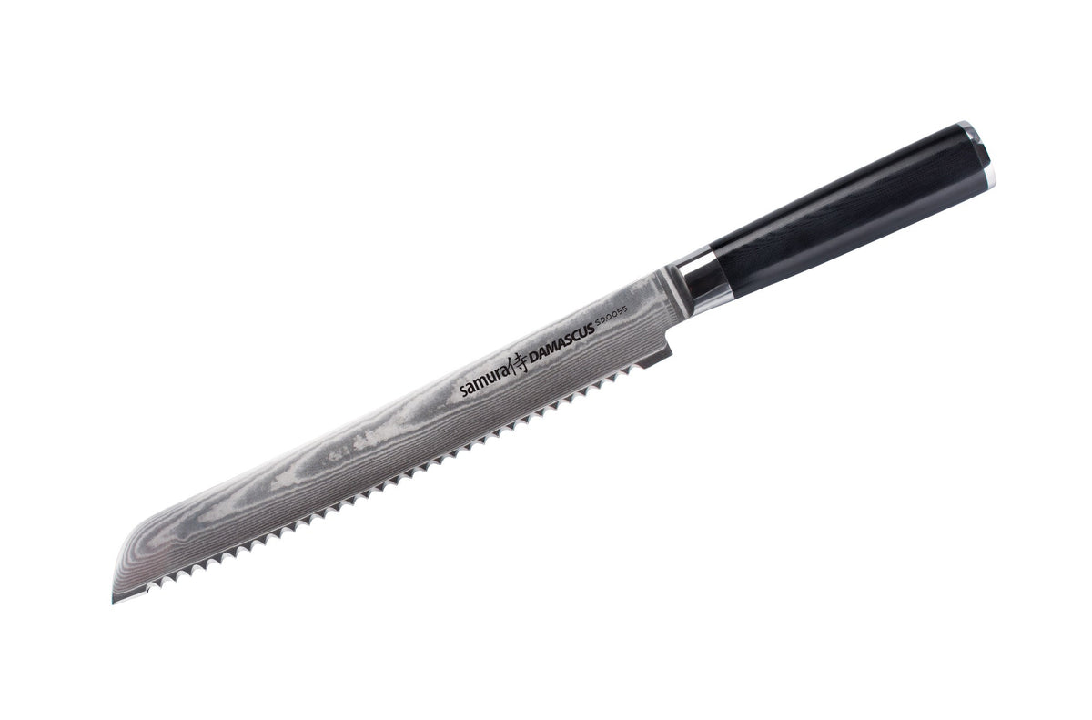 Cuțit p/u pâine Samura Damascus 9/230mm, oțel Damasc VG-10 67 de straturi, HRC-6