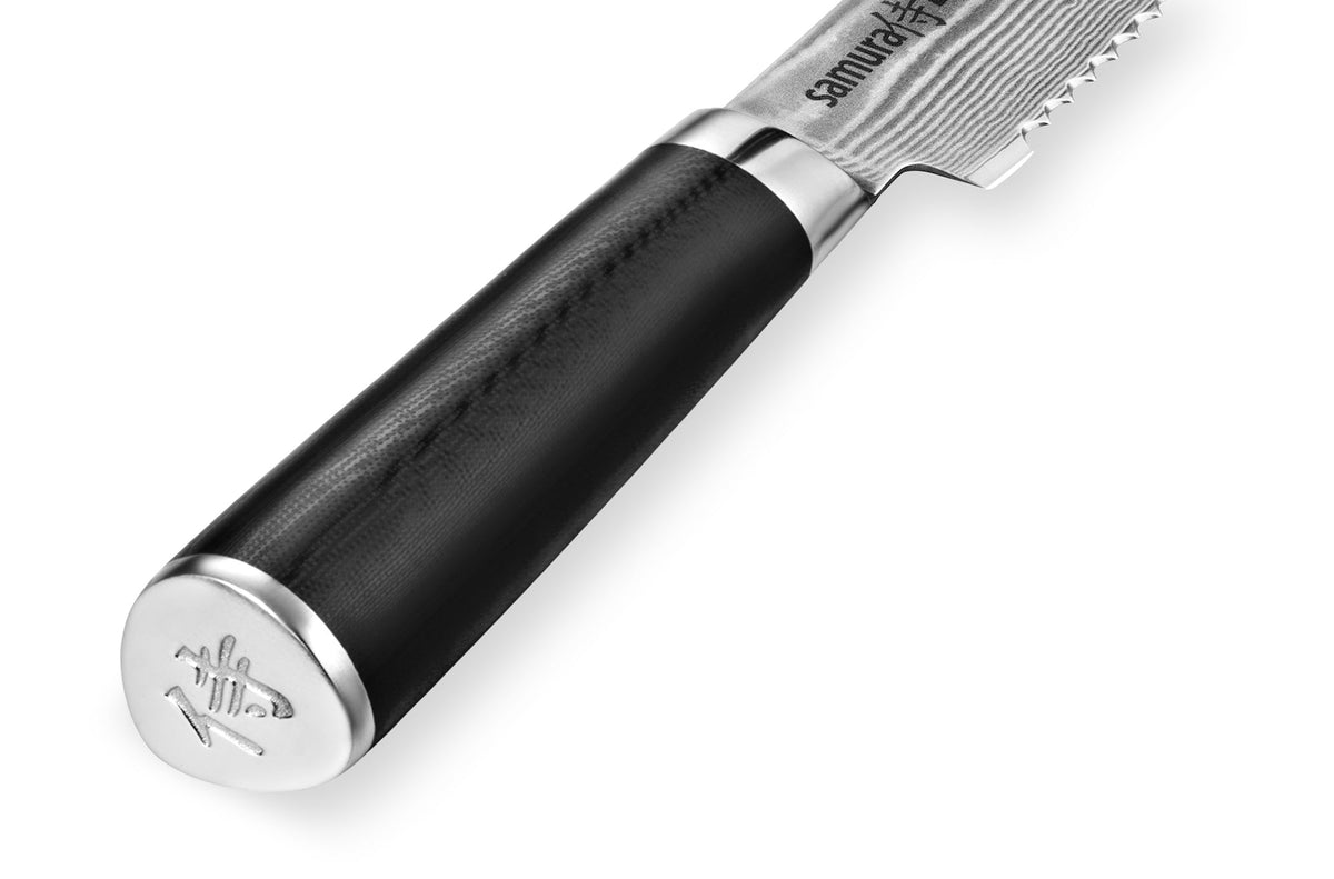 Cuțit p/u pâine Samura Damascus 9/230mm, oțel Damasc VG-10 67 de straturi, HRC-6
