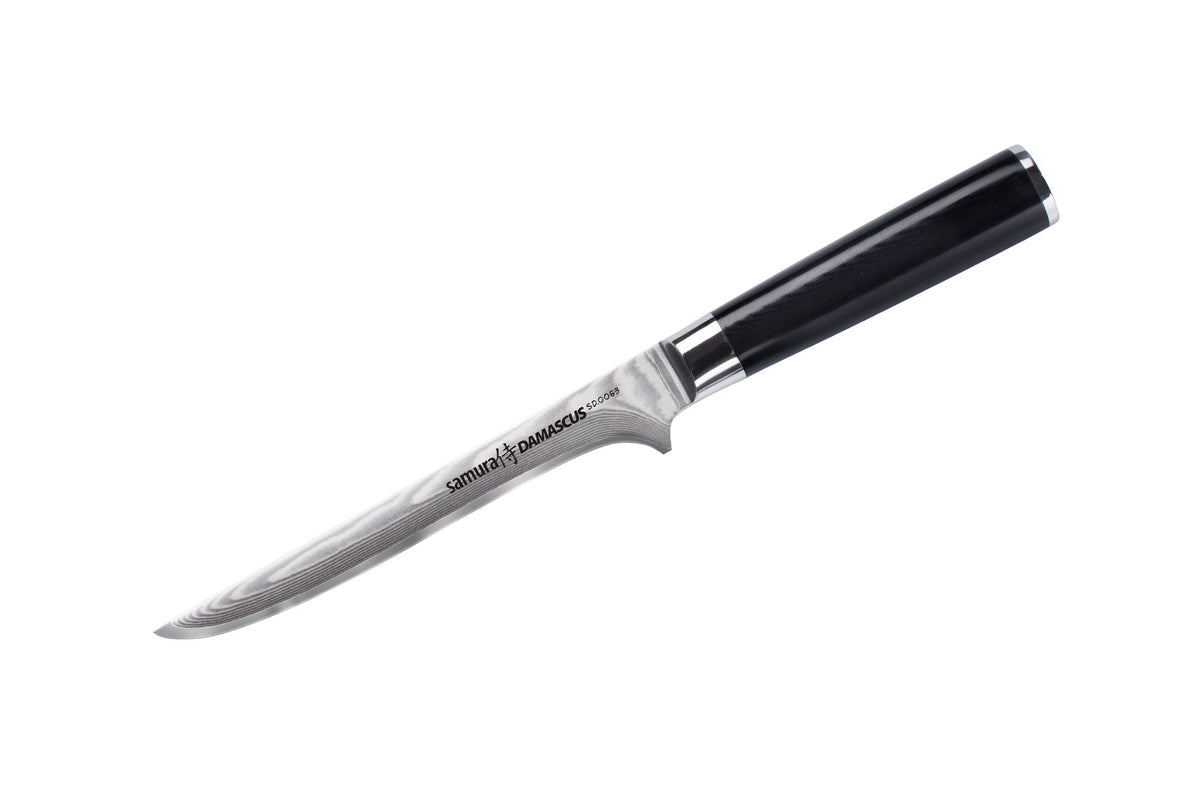 Cuțit de dezosat Samura Damascus 150mm, oțel Damasc VG-10 cu 67 de straturi, HRC